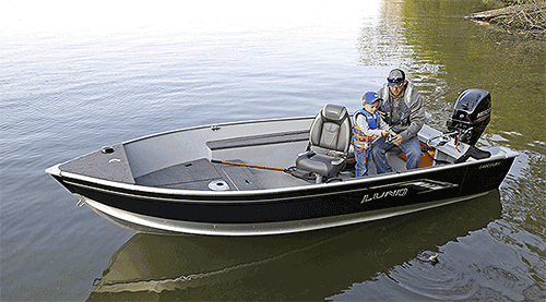 美国lund平底船 1400 tiller