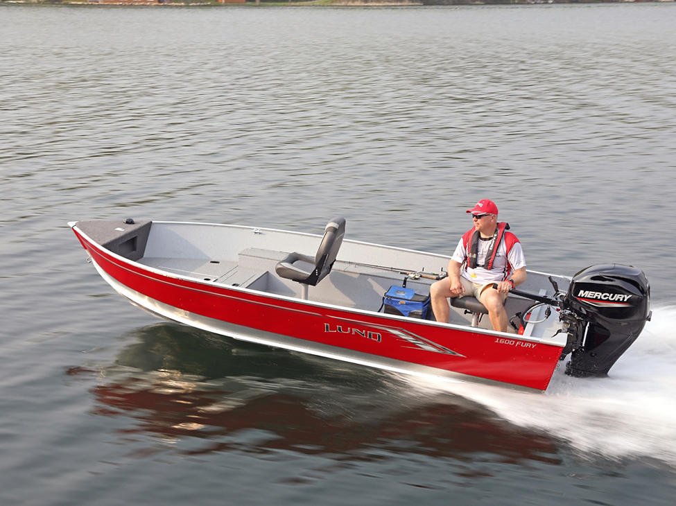 美国lund平底船 1600 tiller