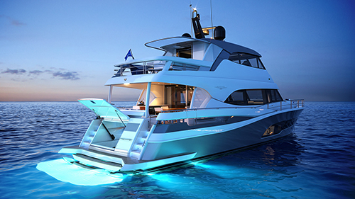 澳大利亚Riviera豪华游艇 78 Motor Yacht Enclosed Bridge Deck