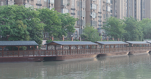 常州常玻浮桥 Boat bridge
