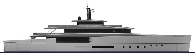意大利Perini Navi超级游艇 M/Y 65m HERITAGE