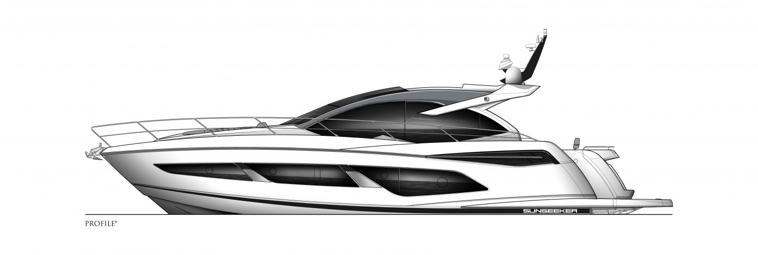 英国Sunseeker敞篷游艇 Predator 55 Evo