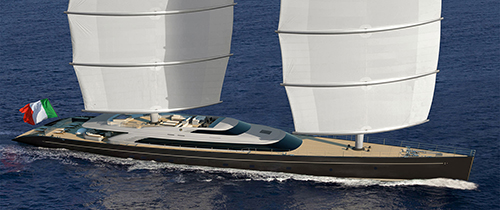 意大利Perini Navi超级游艇 S/Y 72m FALCON RIG