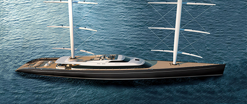 意大利Perini Navi超级游艇 S/Y 80m FALCON RIG