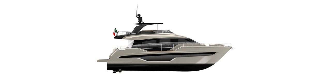 意大利Cranchi豪华游艇 Sessantasette 67 ft / Project 2021