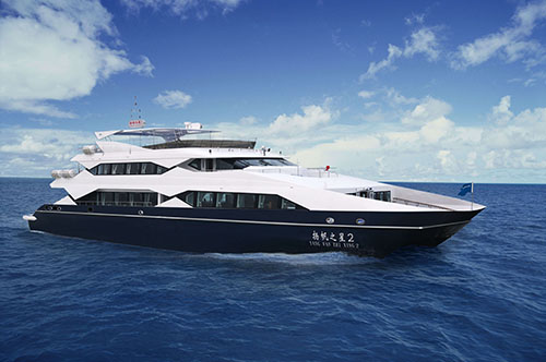 湖南Sunbird游艇 4200双体玻璃钢游览船价格表